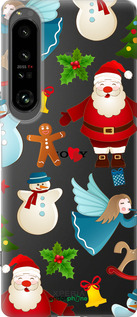 Силиконовый чехол Новогодний 1 для Sony Xperia 1 IV - 4614u-2787 изображение 