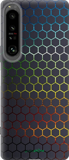 Силиконовый чехол Переливающиеся соты для Sony Xperia 1 IV - 498u-2787 изображение 