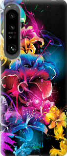 Силиконовый чехол Абстрактные цветы для Sony Xperia 1 IV - 511u-2787 изображение 