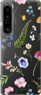 Силиконовый чехол Цветочный фон v2 для Sony Xperia 1 IV - 5472u-2787 изображение 