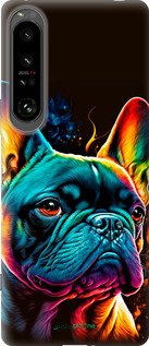 Силиконовый чехол Яркий бульдог для Sony Xperia 1 IV - 5547u-2787 изображение 