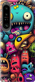 Силиконовый чехол Cмешные монстры для Sony Xperia 1 IV - 5549u-2787 изображение 