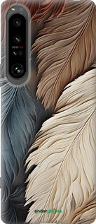 Силиконовый чехол Листья в стиле бохо для Sony Xperia 1 IV - 5643u-2787 изображение 