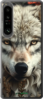 Силиконовый чехол Волчий взгляд для Sony Xperia 1 IV - 6066u-2787 изображение 