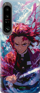 Силиконовый чехол Танджиро Камадо: Клинок рассекающий демонов для Sony Xperia 1 IV - 6111u-2787 изображение 