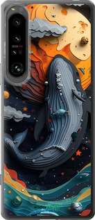 Силиконовый чехол Кит в космосе для Sony Xperia 1 IV - 6328u-2787 изображение 