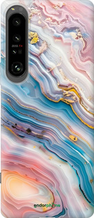 Силиконовый чехол Мрамор красивый для Sony Xperia 1 IV - 6376u-2787 изображение 