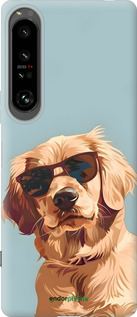 Силиконовый чехол Пес в очках для Sony Xperia 1 IV - 6381u-2787 изображение 