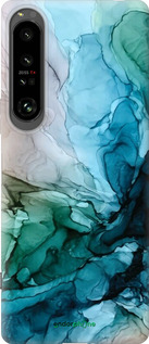 Силиконовый чехол С красочной абстрактной картиной Соленые берега для Sony Xperia 1 IV - 6405u-2787 изображение 