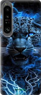 Силиконовый чехол Ледяной леопард для Sony Xperia 1 IV - 6460u-2787 изображение 