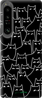 Силиконовый чехол С изображением кошек для Sony Xperia 1 IV - 6470u-2787 изображение 