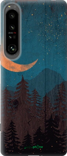 Силиконовый чехол Звездный лес для Sony Xperia 1 IV - 6480u-2787 изображение 