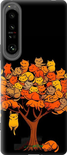 Силиконовый чехол Дерево и котики для Sony Xperia 1 IV - 6516u-2787 изображение 