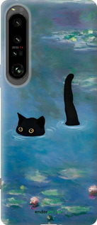 Силиконовый чехол С изображением кота и водяной лилии Monet для Sony Xperia 1 IV - 6519u-2787 изображение 