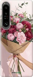 Силиконовый чехол Пионы 1 для Sony Xperia 1 IV - 6705u-2787 изображение 