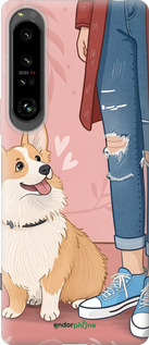 Силиконовый чехол Корги 3 для Sony Xperia 1 IV - 6707u-2787 изображение 