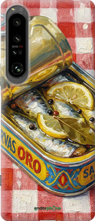 Силиконовый чехол Vintage Sardine Tin Phone для Sony Xperia 1 IV - 6772u-2787 изображение 