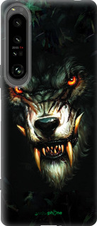 Силиконовый чехол Дьявольский волк для Sony Xperia 1 IV - 833u-2787 изображение 
