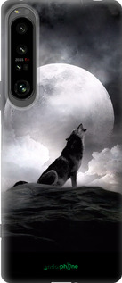 Силиконовый чехол Воющий волк для Sony Xperia 1 IV - 934u-2787 изображение 