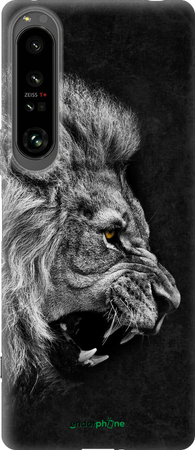Силиконовый чехол Лев для Sony Xperia 1 IV - 1080u-2787 изображение 