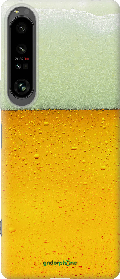 Силиконовый чехол Пиво для Sony Xperia 1 IV - 1145u-2787 изображение 