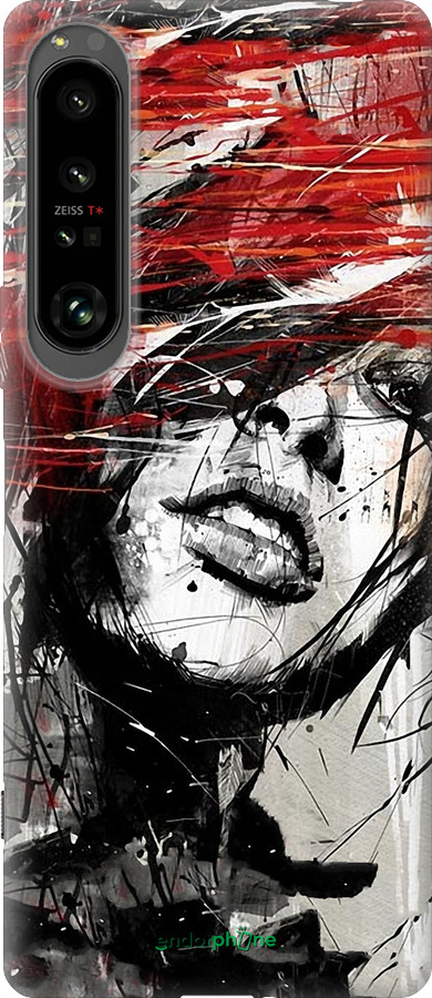 Силиконовый чехол Лицо девушки для Sony Xperia 1 IV - 1162u-2787 изображение 