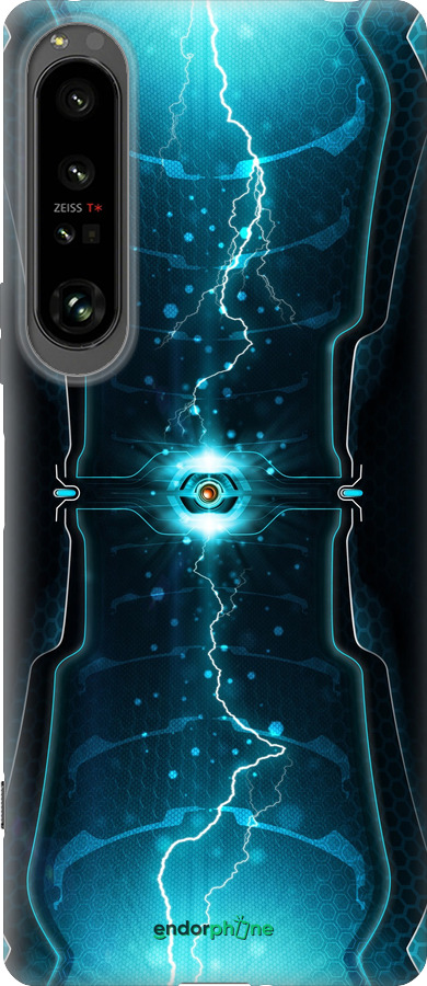 Силиконовый чехол Молнии в цилиндре для Sony Xperia 1 IV - 120u-2787 изображение 