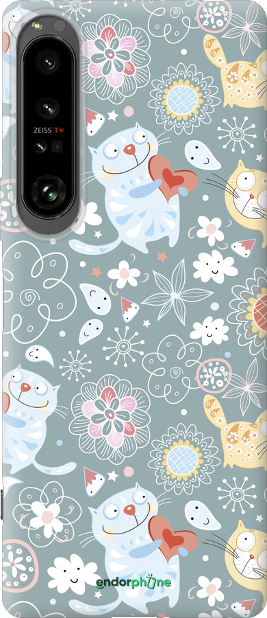 Силиконовый чехол Котята v3 для Sony Xperia 1 IV - 1223u-2787 изображение 