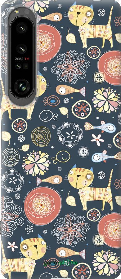 Силиконовый чехол Котята v4 для Sony Xperia 1 IV - 1224u-2787 изображение 