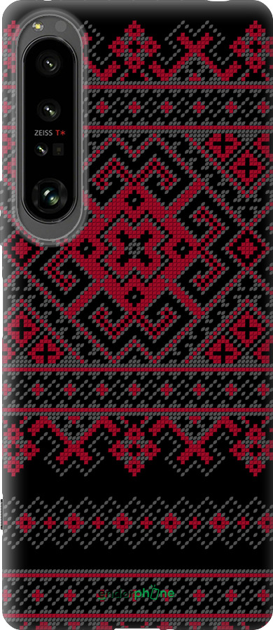 Силіконовий чехол Вишиванка 52 для Sony Xperia 1 IV - 1763u-2787 изображение 