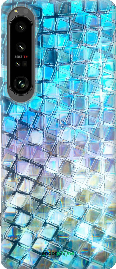 Силиконовый чехол Переливающаяся чешуя для Sony Xperia 1 IV - 227u-2787 изображение 