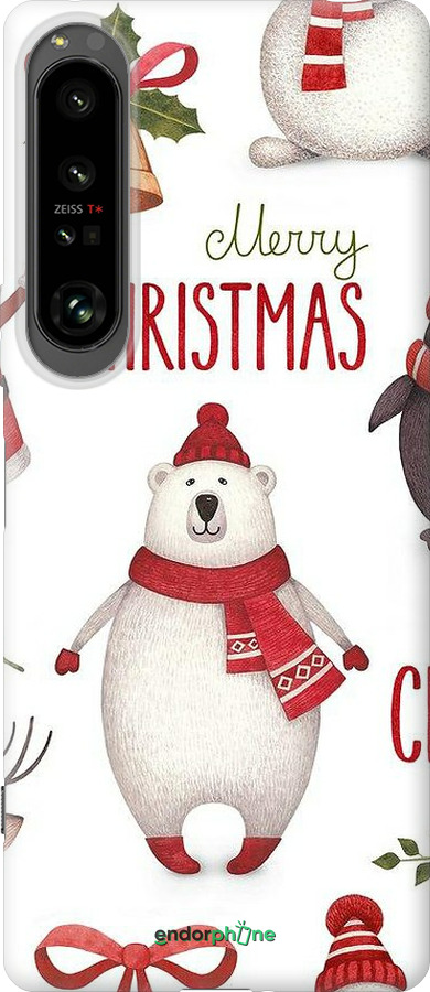 Силиконовый чехол Merry Christmas для Sony Xperia 1 IV - 4106u-2787 изображение 
