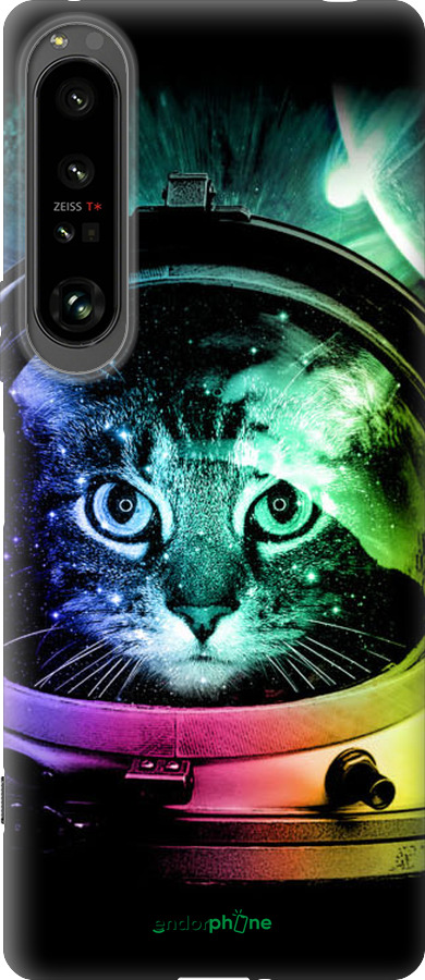 Силиконовый чехол Кот-астронавт для Sony Xperia 1 IV - 4154u-2787 изображение 