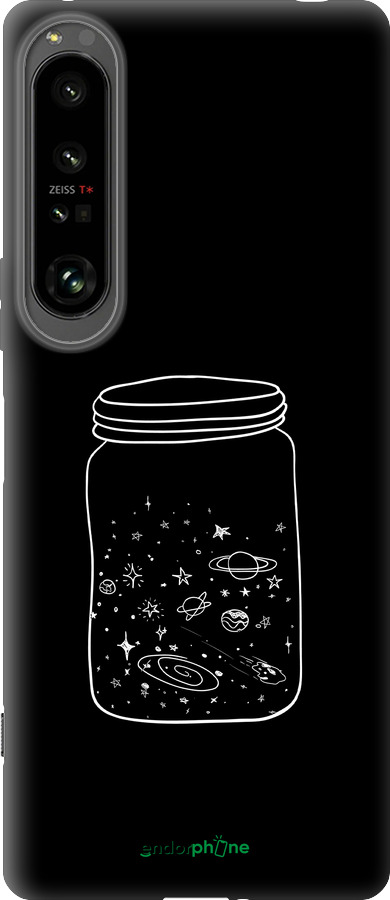 Силиконовый чехол Космос в банке для Sony Xperia 1 IV - 4297u-2787 изображение 