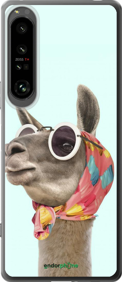 Силіконовий чехол Модна лама для Sony Xperia 1 IV - 4479u-2787 изображение 