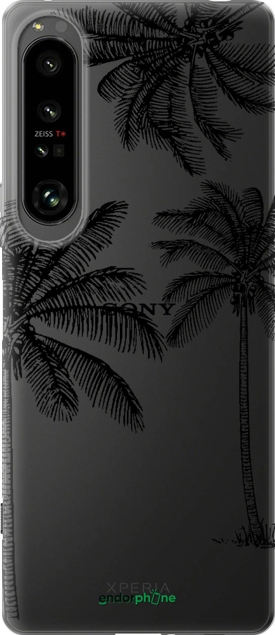 Силиконовый чехол Пальмы1 для Sony Xperia 1 IV - 4634u-2787 изображение 
