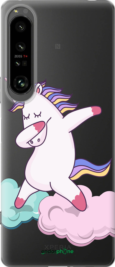 Силиконовый чехол Единорог для Sony Xperia 1 IV - 4702u-2787 изображение 