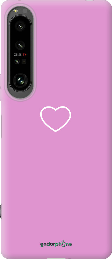 Силиконовый чехол Сердце 2 для Sony Xperia 1 IV - 4863u-2787 изображение 