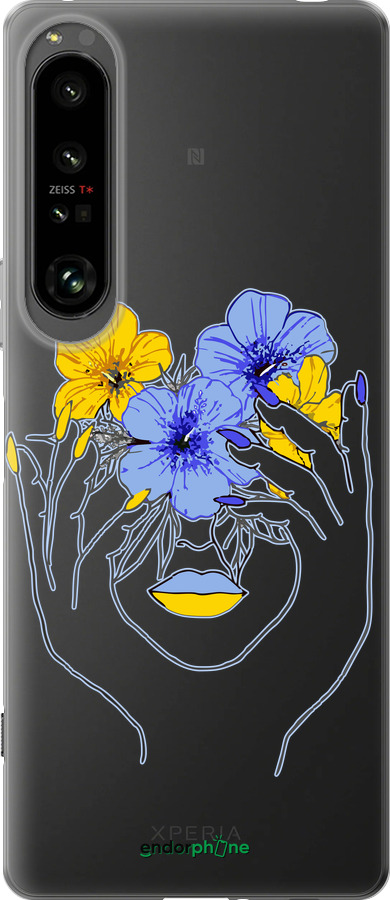 Силиконовый чехол Девушка v4 для Sony Xperia 1 IV - 5276u-2787 изображение 