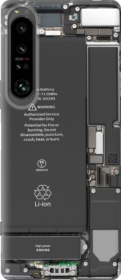 Силиконовый чехол Детали смартфона для Sony Xperia 1 IV - 5487u-2787 изображение 