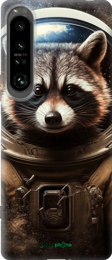 Силиконовый чехол Raccoon austronaut для Sony Xperia 1 IV - 5581u-2787 изображение 
