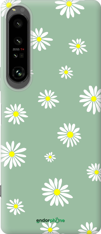 Силиконовый чехол Ромашки v4 для Sony Xperia 1 IV - 5603u-2787 изображение 