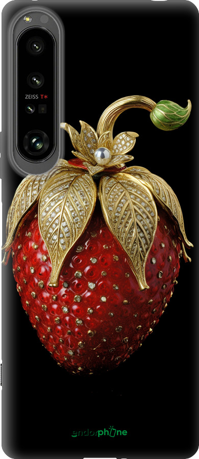 Силиконовый чехол Клубника v3 для Sony Xperia 1 IV - 5638u-2787 изображение 