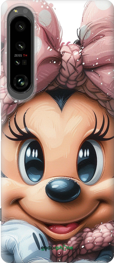 Силиконовый чехол Минни Маус с бантиком для Sony Xperia 1 IV - 6055u-2787 изображение 