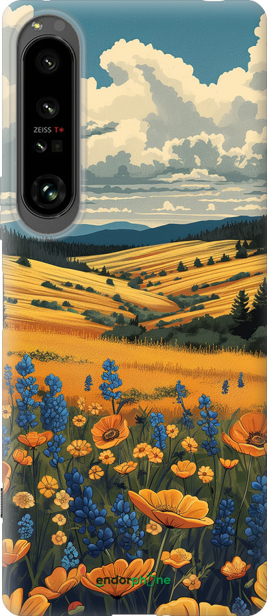 Силіконовий чехол Українське поле для Sony Xperia 1 IV - 6082u-2787 изображение 