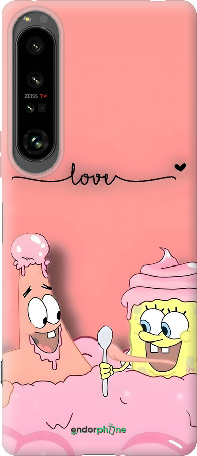 Силиконовый чехол Спанч Боб для Sony Xperia 1 IV - 6282u-2787 изображение 