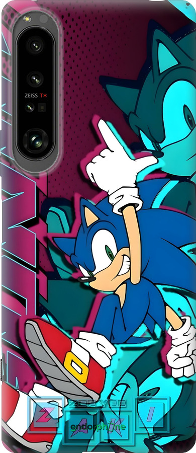 Силіконовий чехол Соник для Sony Xperia 1 IV - 6284u-2787 изображение 