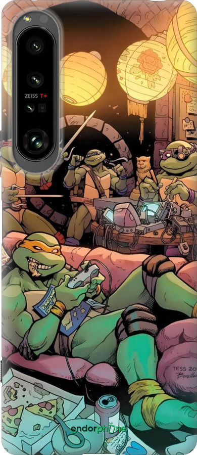 Силиконовый чехол Черепашки нинзя для Sony Xperia 1 IV - 6346u-2787 изображение 