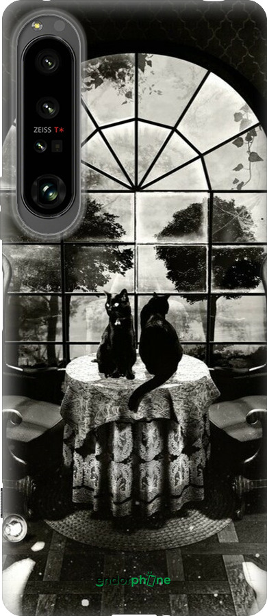 Силиконовый чехол Череп и коты для Sony Xperia 1 IV - 6432u-2787 изображение 