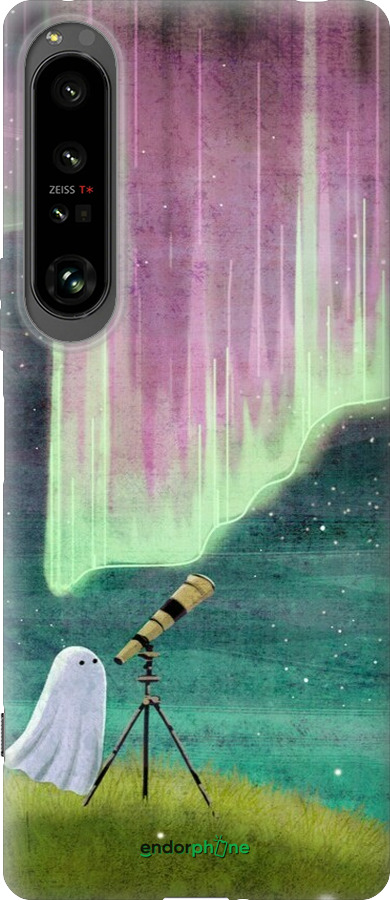 Силиконовый чехол Привидение и звезды для Sony Xperia 1 IV - 6443u-2787 изображение 